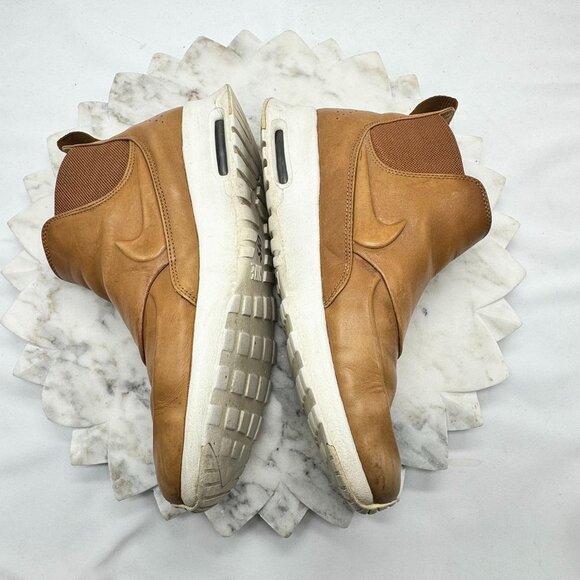 Nike Air Max Thea Mid Ale Brown Tan Sz8.5 859550-200 Slip On Leather Ankle Boots - Picture 12 of 16